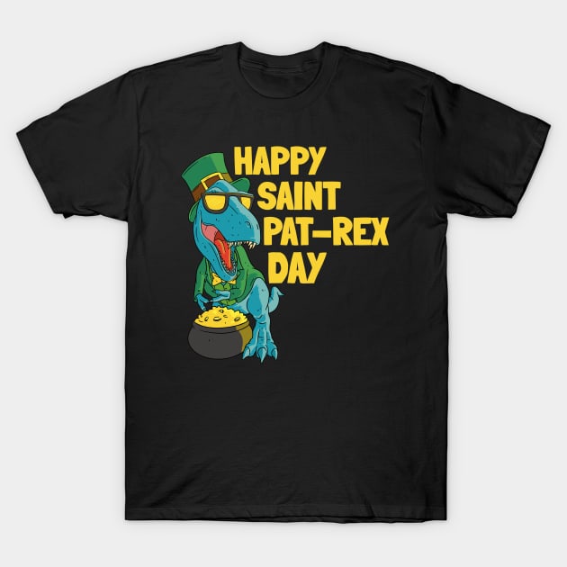 Dinosaur T-Rex Dino St. Patty's Day St. Patricks Day T-Shirt by tobzz
